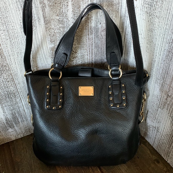 Michael Kors Pebbled Leather Black Tote Bag NWT - Picture 3 of 8